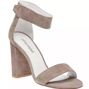 Jeffrey Campbell Lindsay Taupe Suede Heel